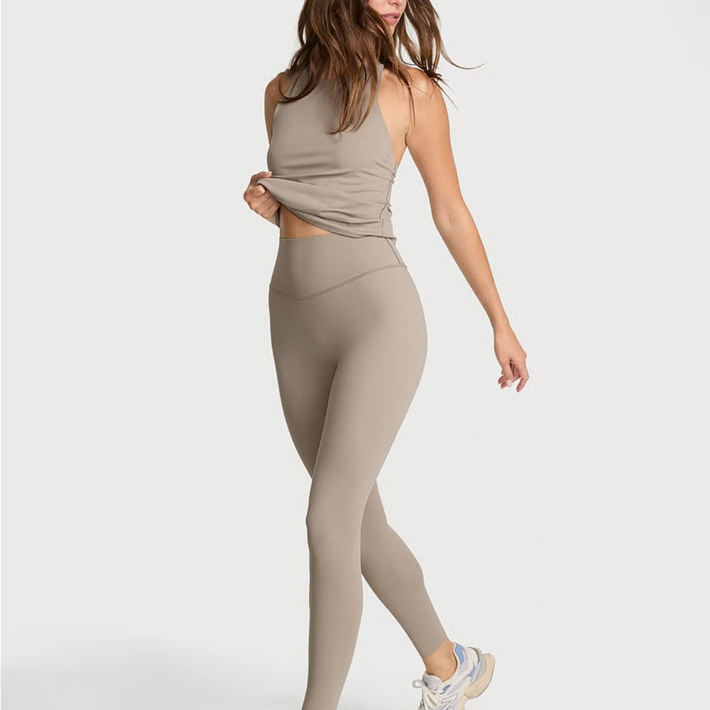 NWT VSX Sport Elevate High Compression Taupe Leggings